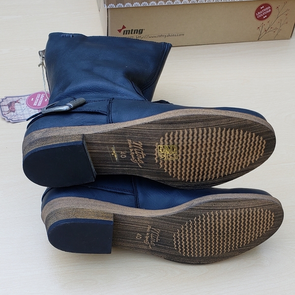 MTNG Originals Leather Black Boots - Picture 5 of 5